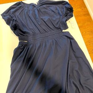 NWT Navy Cotton Chelsea 28 Midi Dress - Size 3X